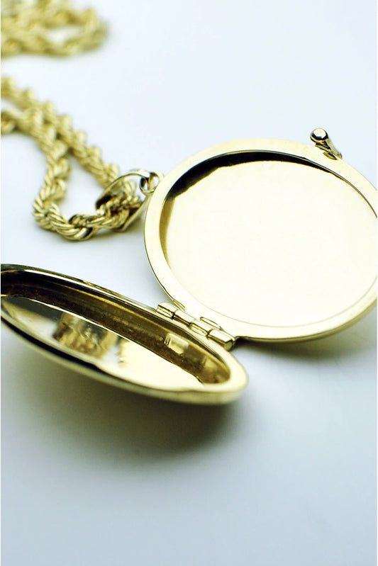 Heda Locked Medallion Necklace - heda collection