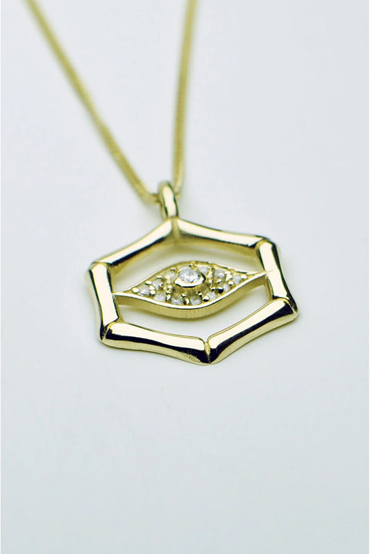 Heda Eye Diamond Necklace - heda collection