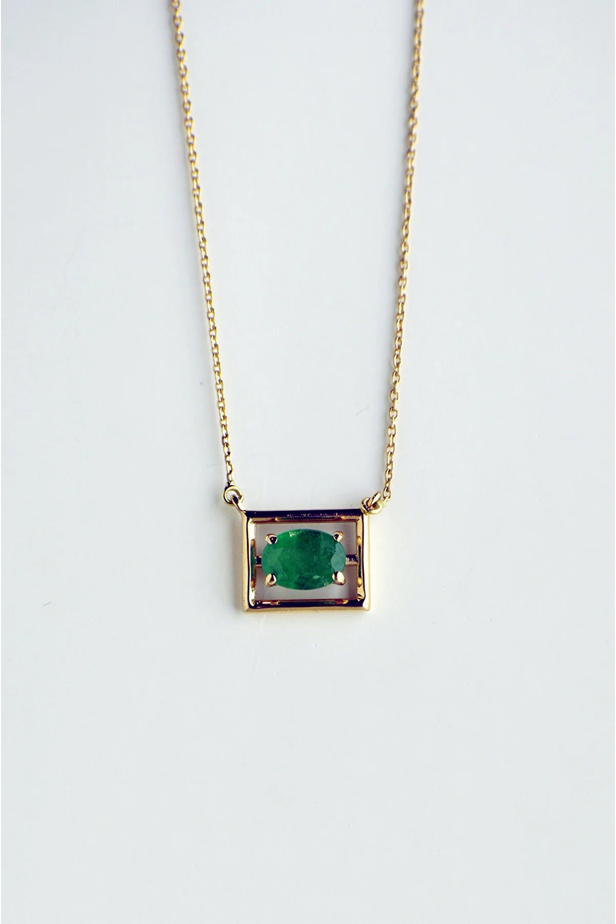 Heda Square Stone Necklace - heda collection