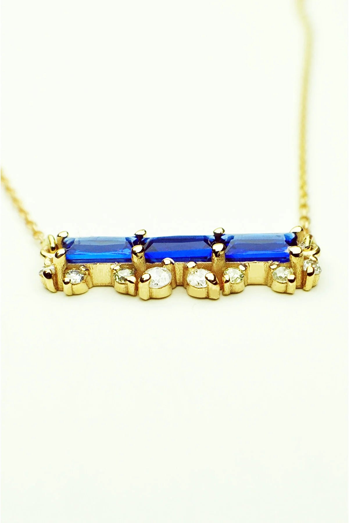 Heda Blue Stone Necklace - heda collection