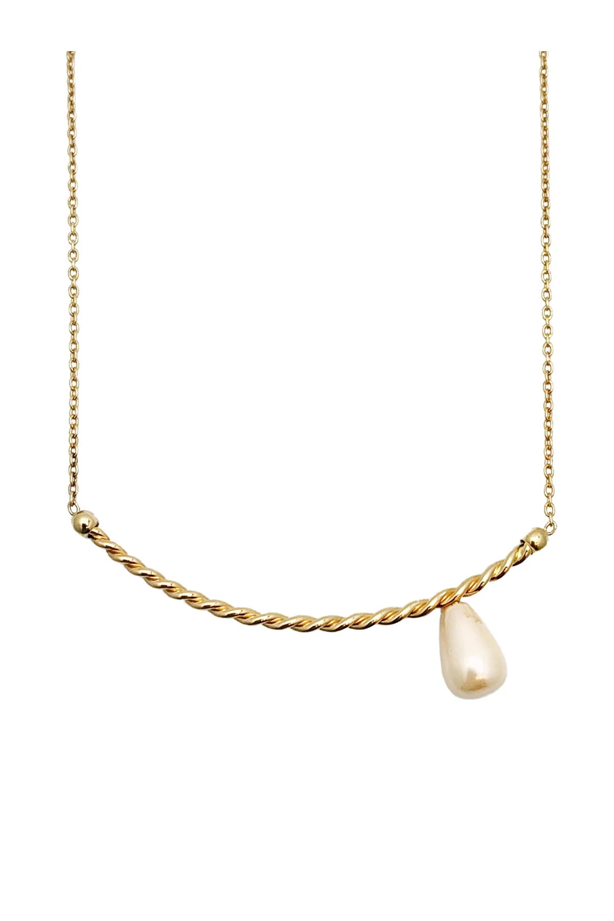 Heda Gold Pearl Necklace - heda collection