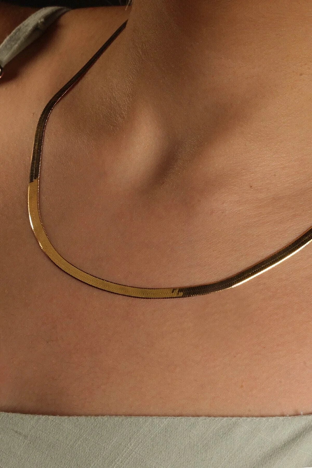 Heda Flat Chain Necklace - heda collection
