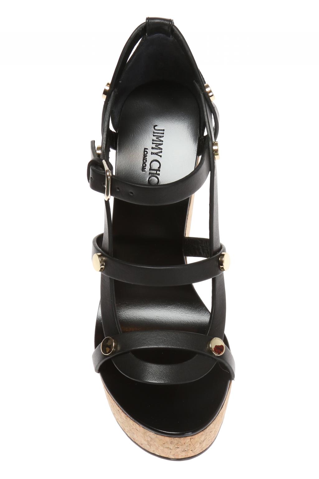 Jimmy Choo Black Sandal Shoe - heda collection