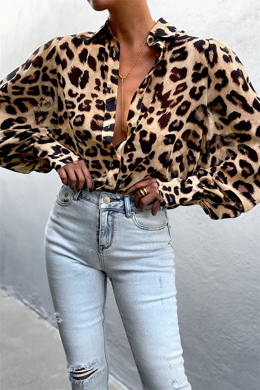 Heda Leopard Print Shirt - heda collection