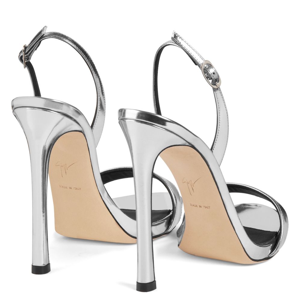 Guiseppe Zanotti Silver High Heels - heda collection