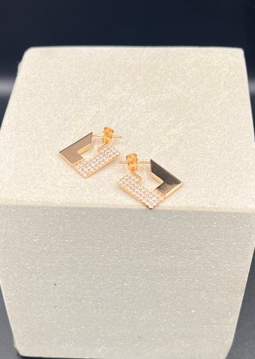 Heda Square Shape Earring - heda collection