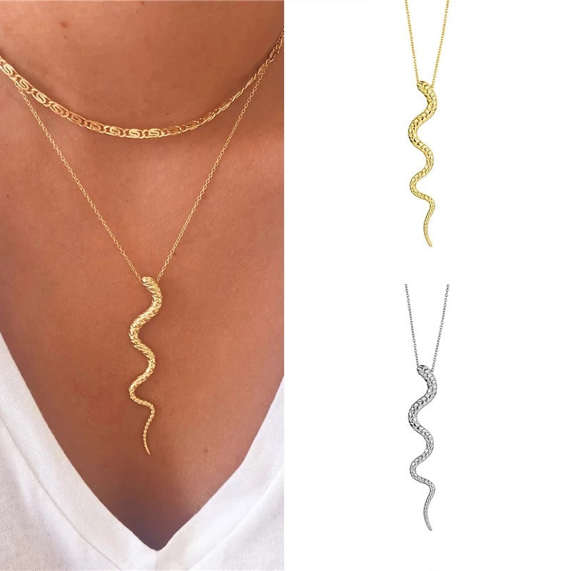 Heda Snake Shape Necklace - heda collection