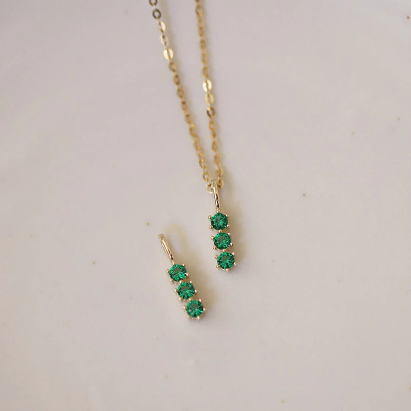 Heda Retro Green Necklace - heda collection