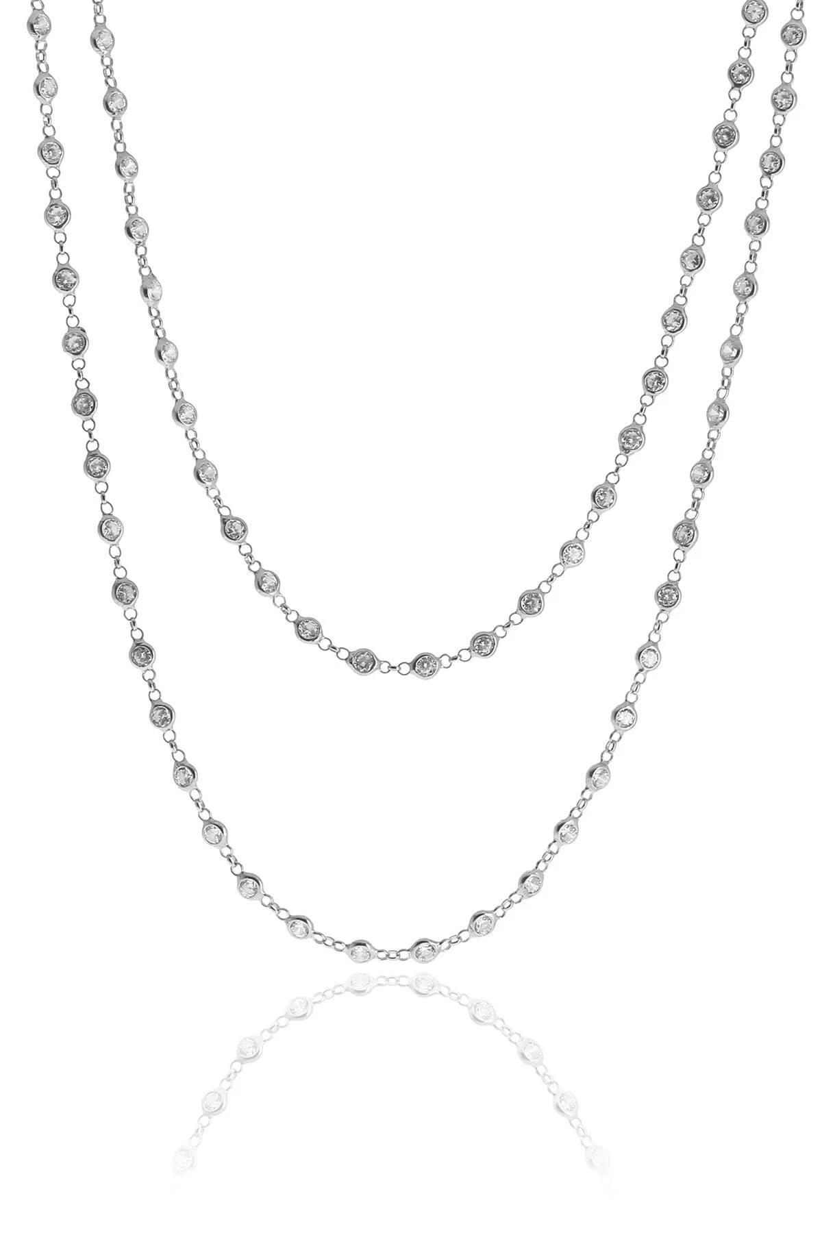 Heda Rhodium-plated Necklace - heda collection