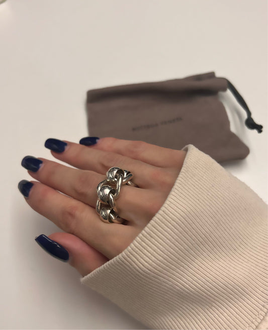 Bottega Venetta Chain Ring - heda collection